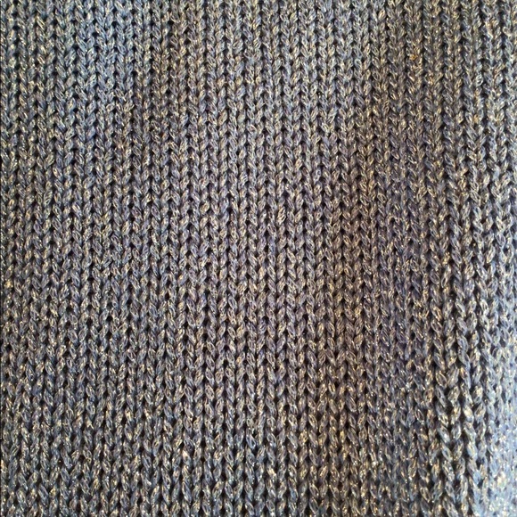 NWT Chico's Textured Shine Roz pullover sweater in Kyanite Blue size 1 ( 8-10) M - Picture 4 of 6